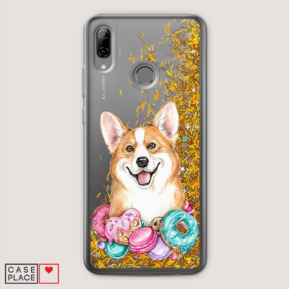 

Чехол Awog на Huawei P Smart 2019 "Корги и сладости", Розовый;белый, 67290-1