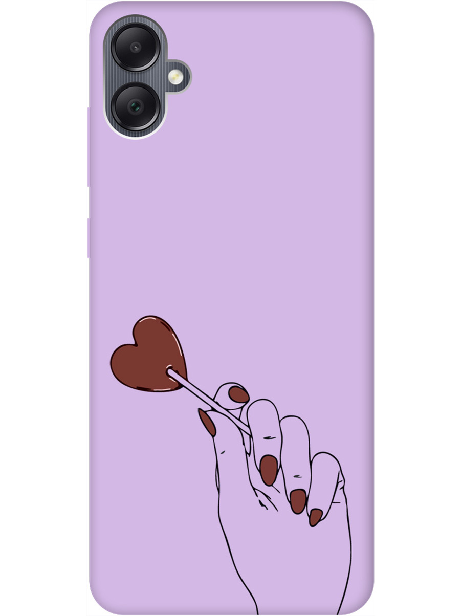 

Силиконовый чехол на Samsung Galaxy A05 "Heartbreaker" сиреневый, Фиолетовый;красный;черный, 20001455