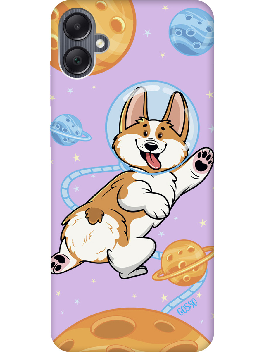

Силиконовый чехол на Samsung Galaxy A05 "CosmoCorgi" сиреневый, Фиолетовый;коричневый, 20001455