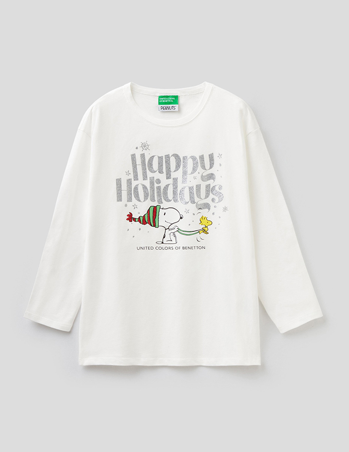 

Футболка детская Benetton 21A_3ATNC15GD_074_EL белый р.158, 21A_3ATNC15GD_074