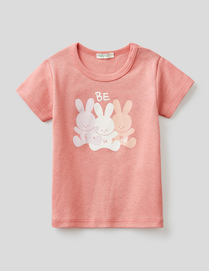 

Футболка детская Benetton 22P_3I9WMM28H_37E_82 розовый р.80, 22P_3I9WMM28H_37E