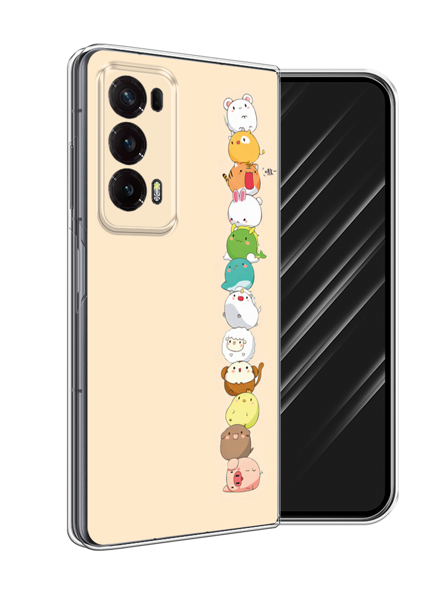 

Чехол Awog на Honor Magic V2 "Питомцы Чиби", Желтый, 6123550-1