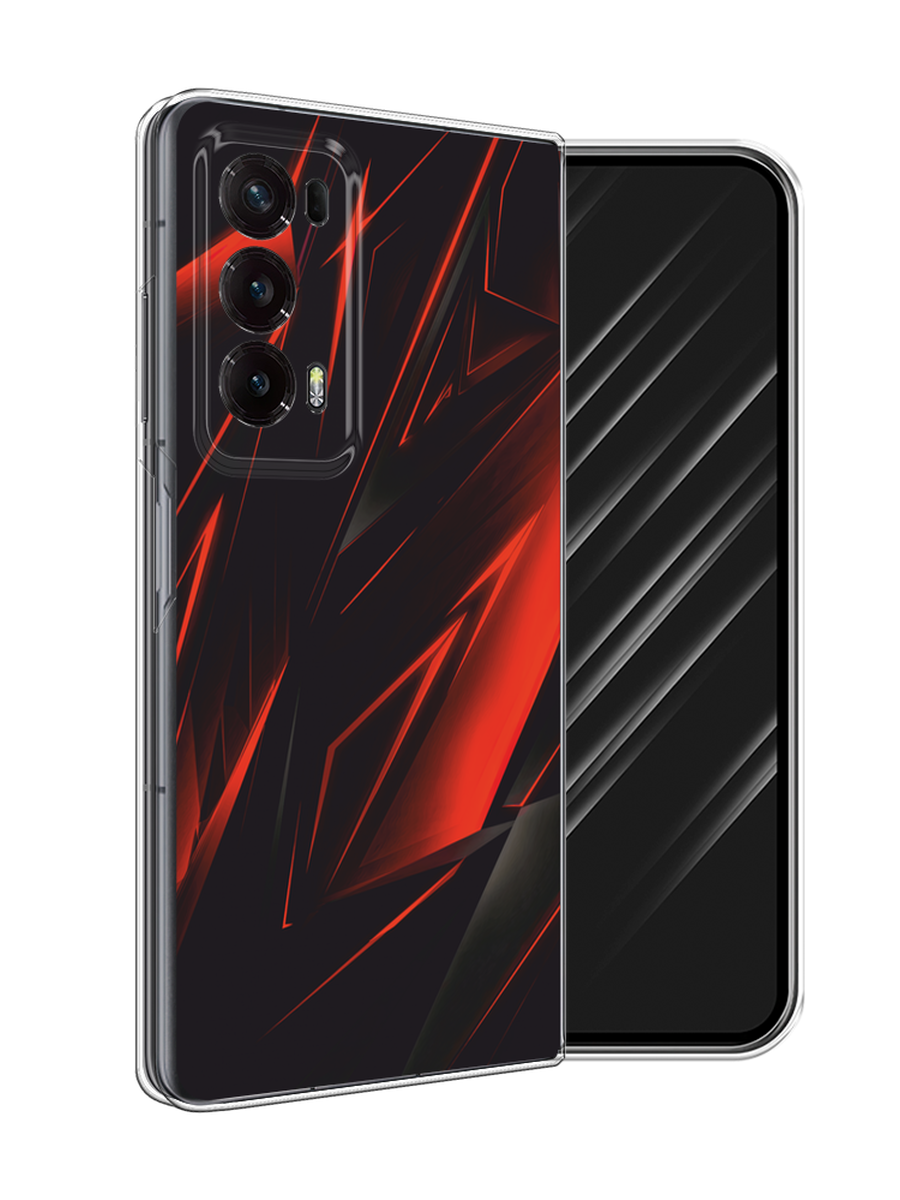 

Чехол Awog на Honor Magic V2 "Игровой фон", Бордовый;красный;черный, 6123550-1