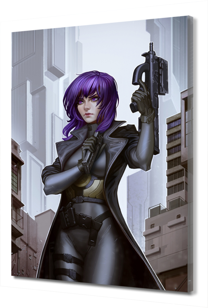 

Большая картина на холсте Аниме. Призрак в доспехах PRC-1493 (80x120см). Натуральный холст