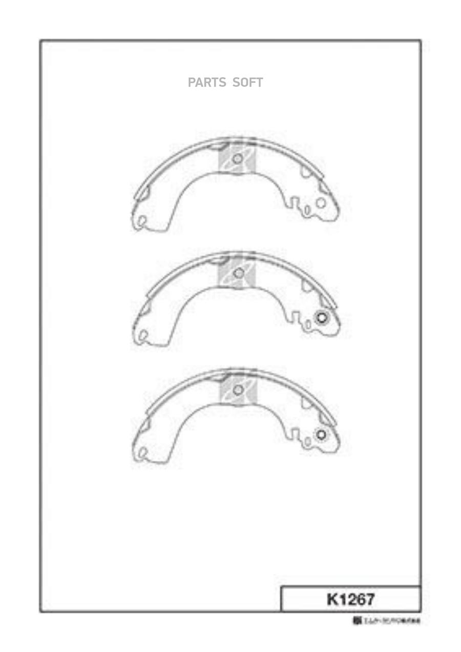 

Тормозные колодки Kashiyama барабанные задние K1267