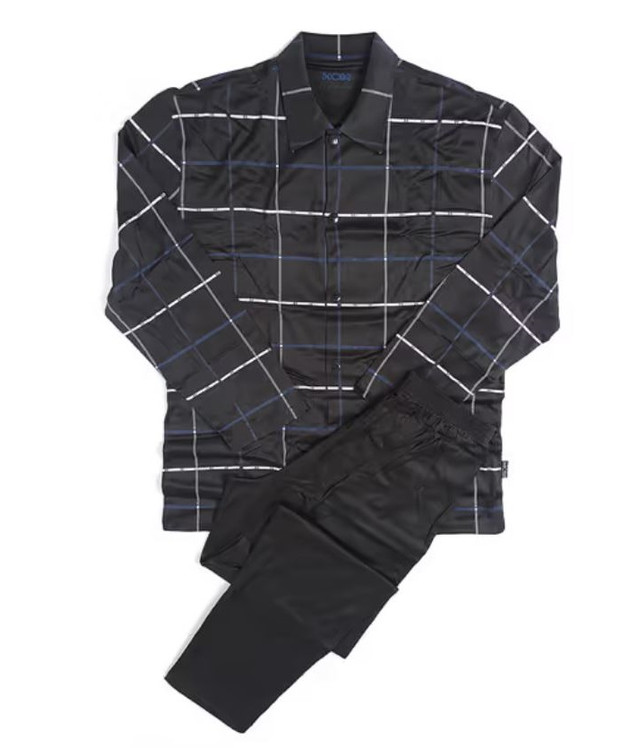 

Пижама мужская Hom 04218cS9 серая M, Серый, 04218cS9