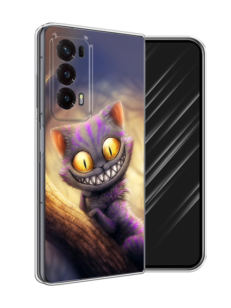 

Чехол Awog на Honor Magic V2 "Cheshire Cat", Фиолетовый;желтый, 6123550-1