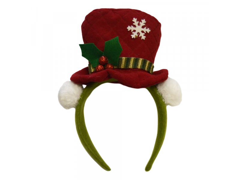 фото Ободок новогодний devilon шляпа 181421