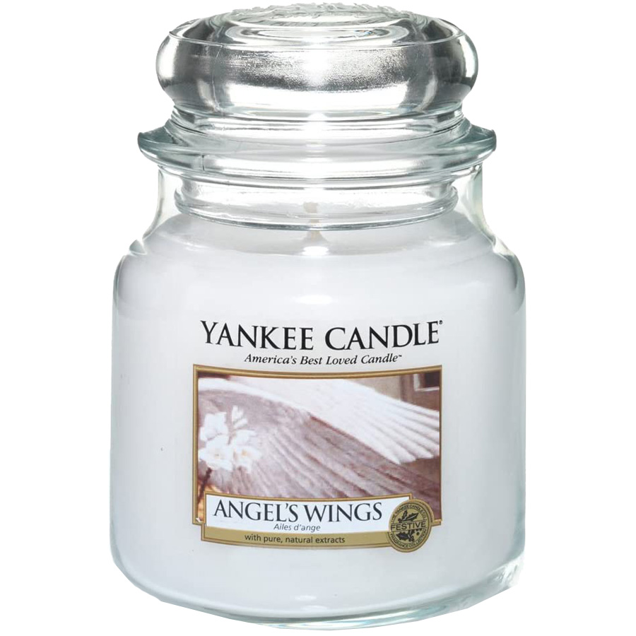 фото Ароматическая свеча yankee candle angel wings medium jar candle