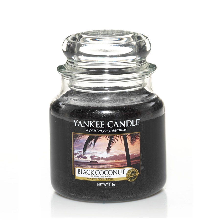 фото Свеча yankee candle black coconut medium jar candle