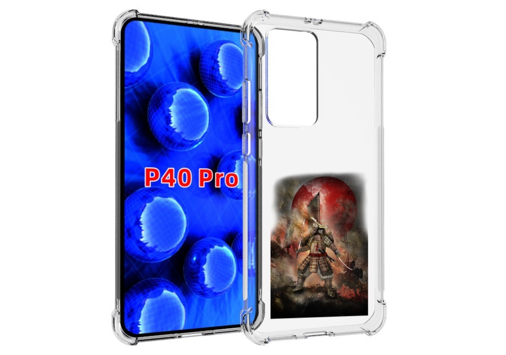 Чехол MyPads китайскийвоин для Huawei P40 Pro противоударный