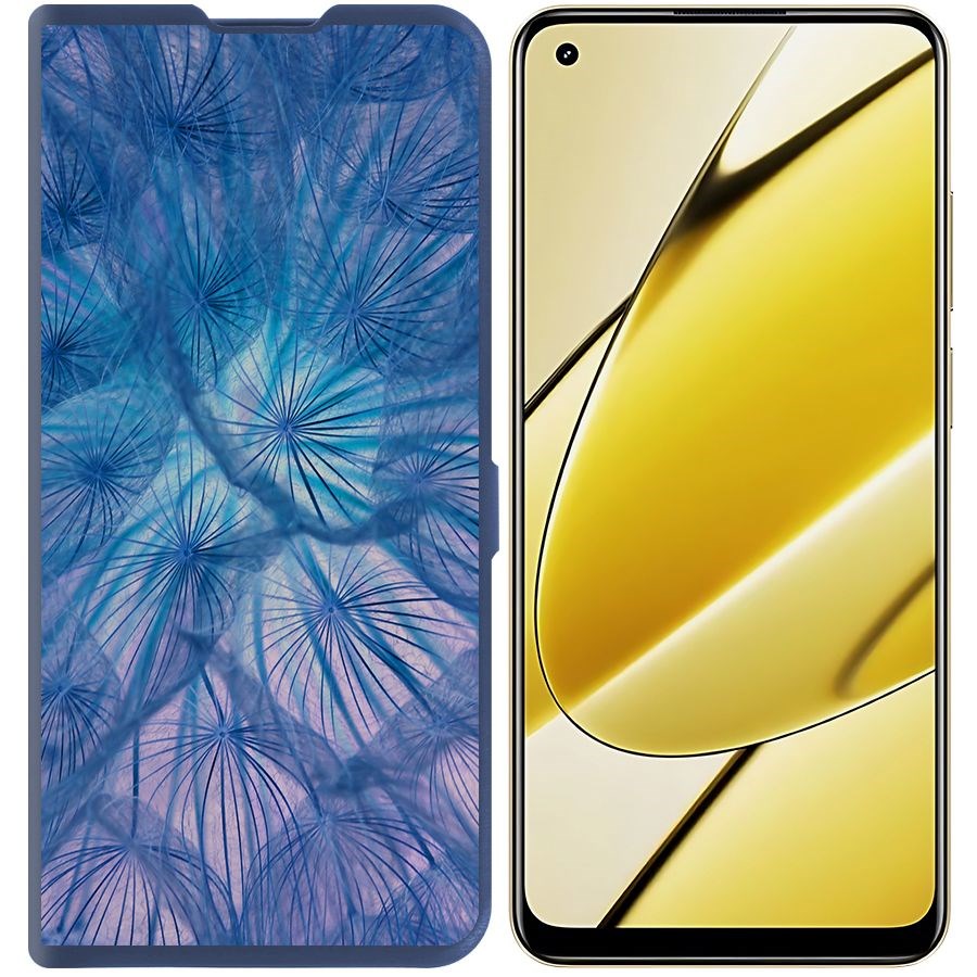 

Чехол-книжка Krutoff Eco Book для Realme 11 4G Синий одуванчик (синий)