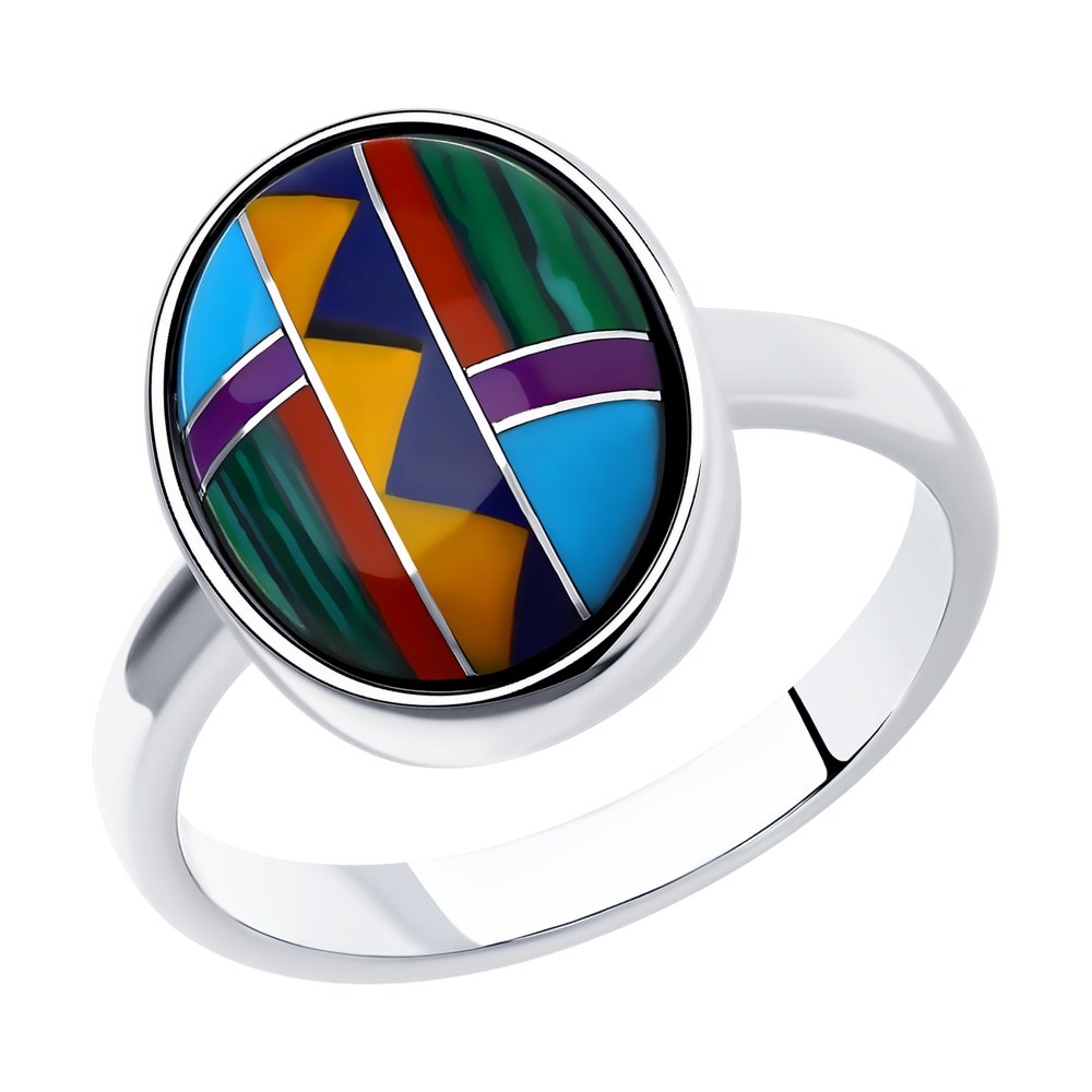 

Кольцо из серебра р. 20 SOKOLOV 95010170, бирюза искусственная, 95010170
