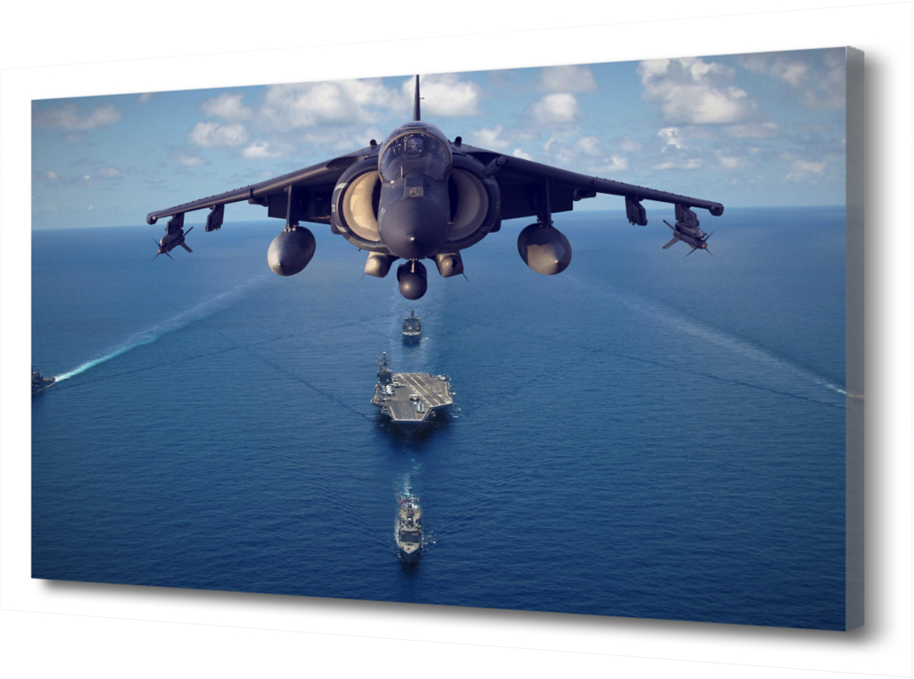 

Большая картина на холсте AV-8B Харриер II PRC-724 (120x80см). Натуральный холст