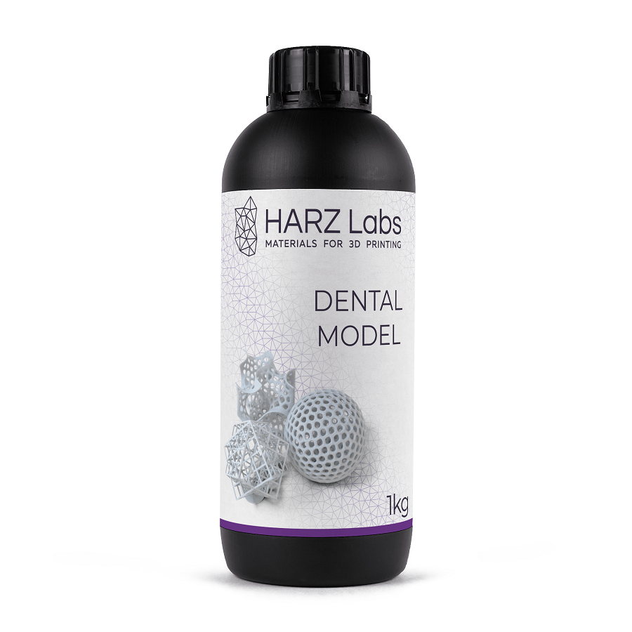 

Фотополимер HARZ Labs Dental Model Resin слоновая кость (1 кг)