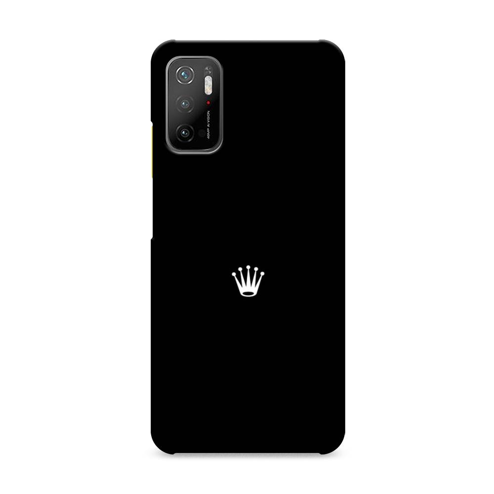 

Пластиковый чехол "Белая корона на черном фоне" на Xiaomi Poco M3 Pro, 311020-5