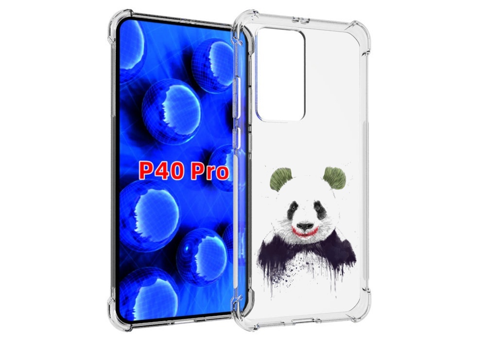 

Чехол MyPads панда джокер для Huawei P40 Pro противоударный, Прозрачный, Tocco