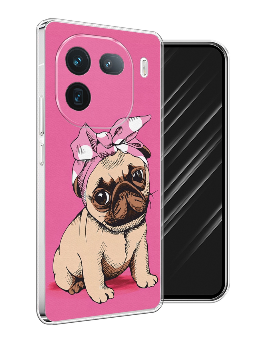 

Чехол Awog на Vivo iQOO 12 "Dog Pin-Up", Розовый;бежевый, 2612050-1