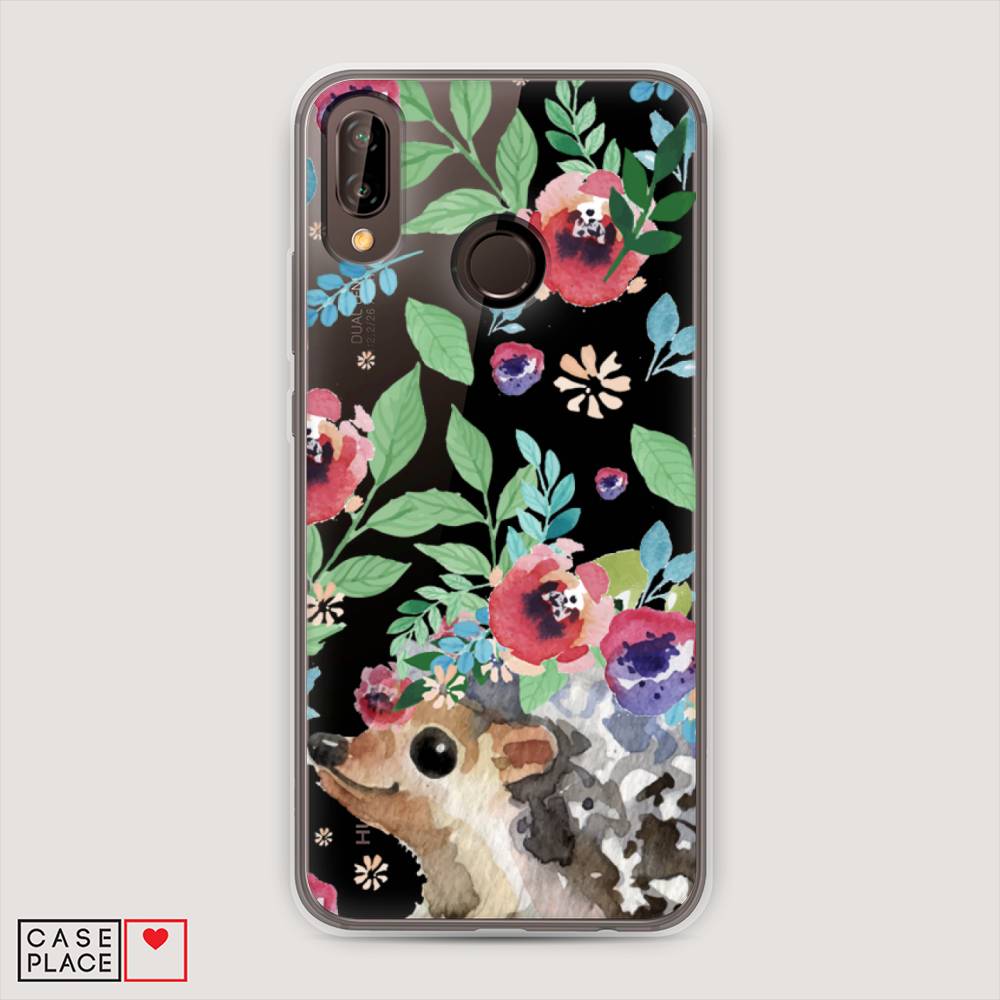 

Чехол Awog "Ежик в цветах акварель" для Huawei Nova 3