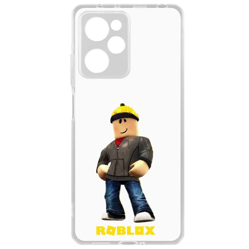 

Чехол-накладка Krutoff Clear Case Roblox-Строитель для Xiaomi Poco X5 Pro, Прозрачный