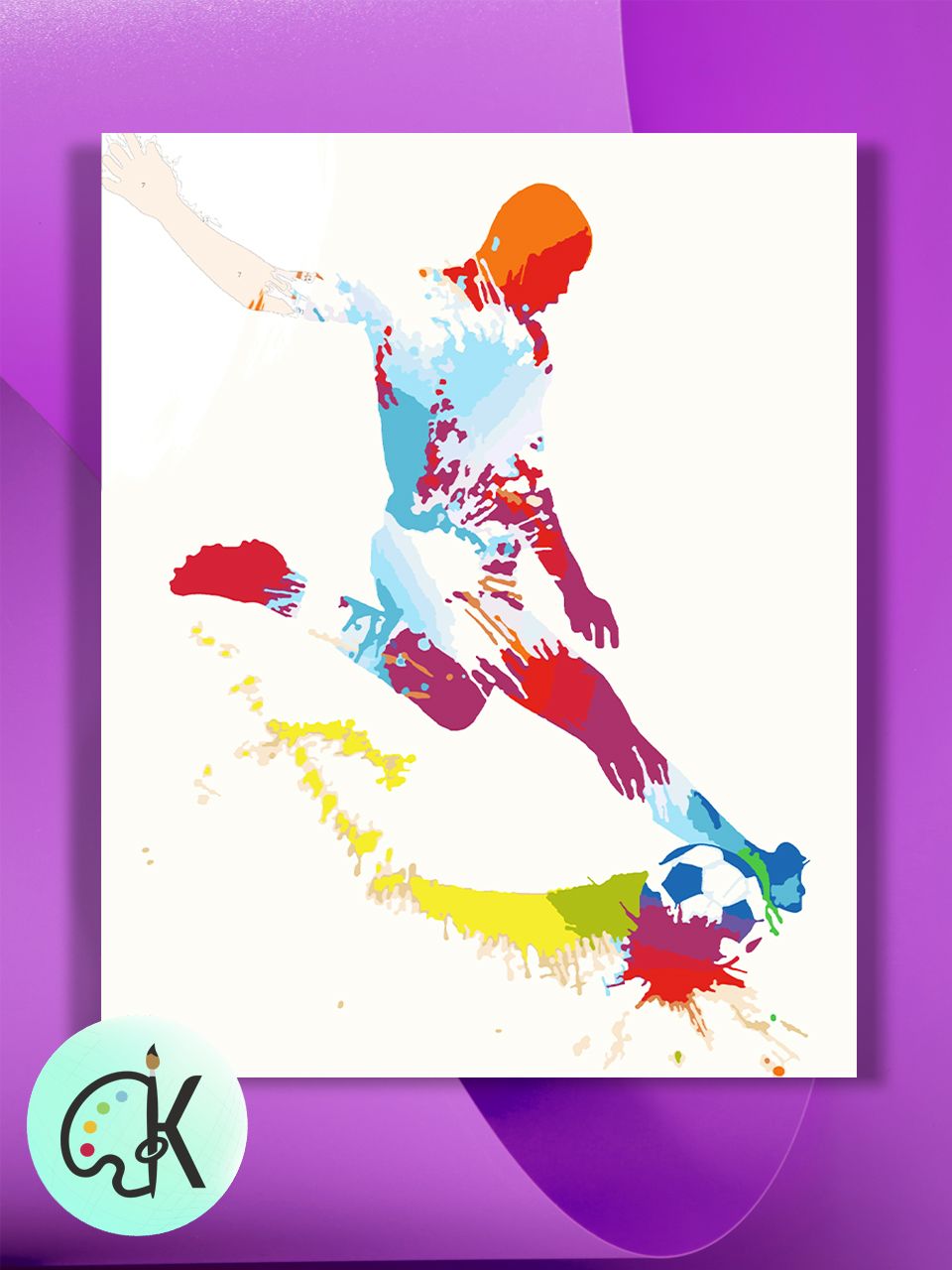 

Картина по номерам на холсте Культура Цвета Футболист, 40 х 50 см, Футболист