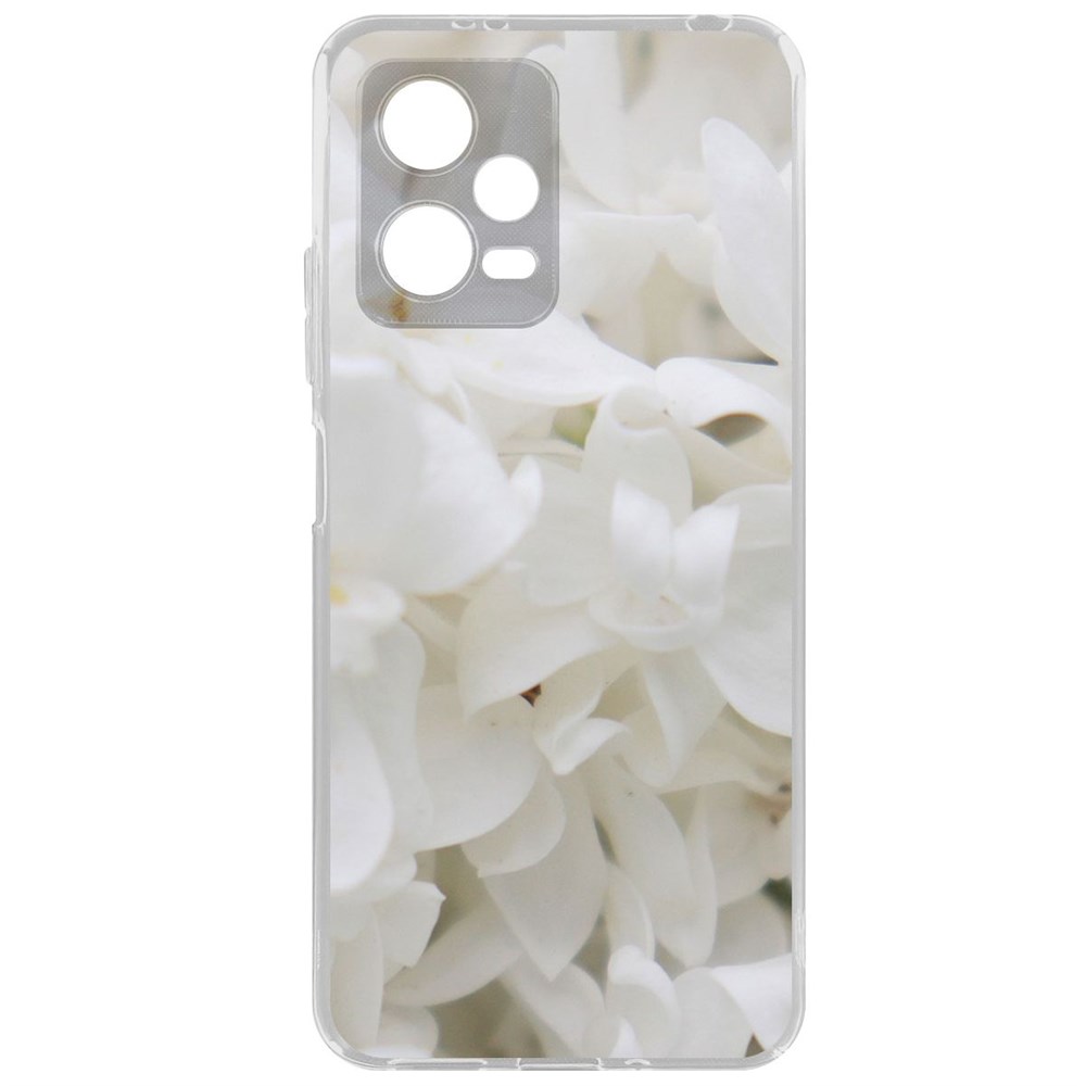 

Чехол-накладка Krutoff Clear Case Белые лилии для Xiaomi Poco X5, Прозрачный