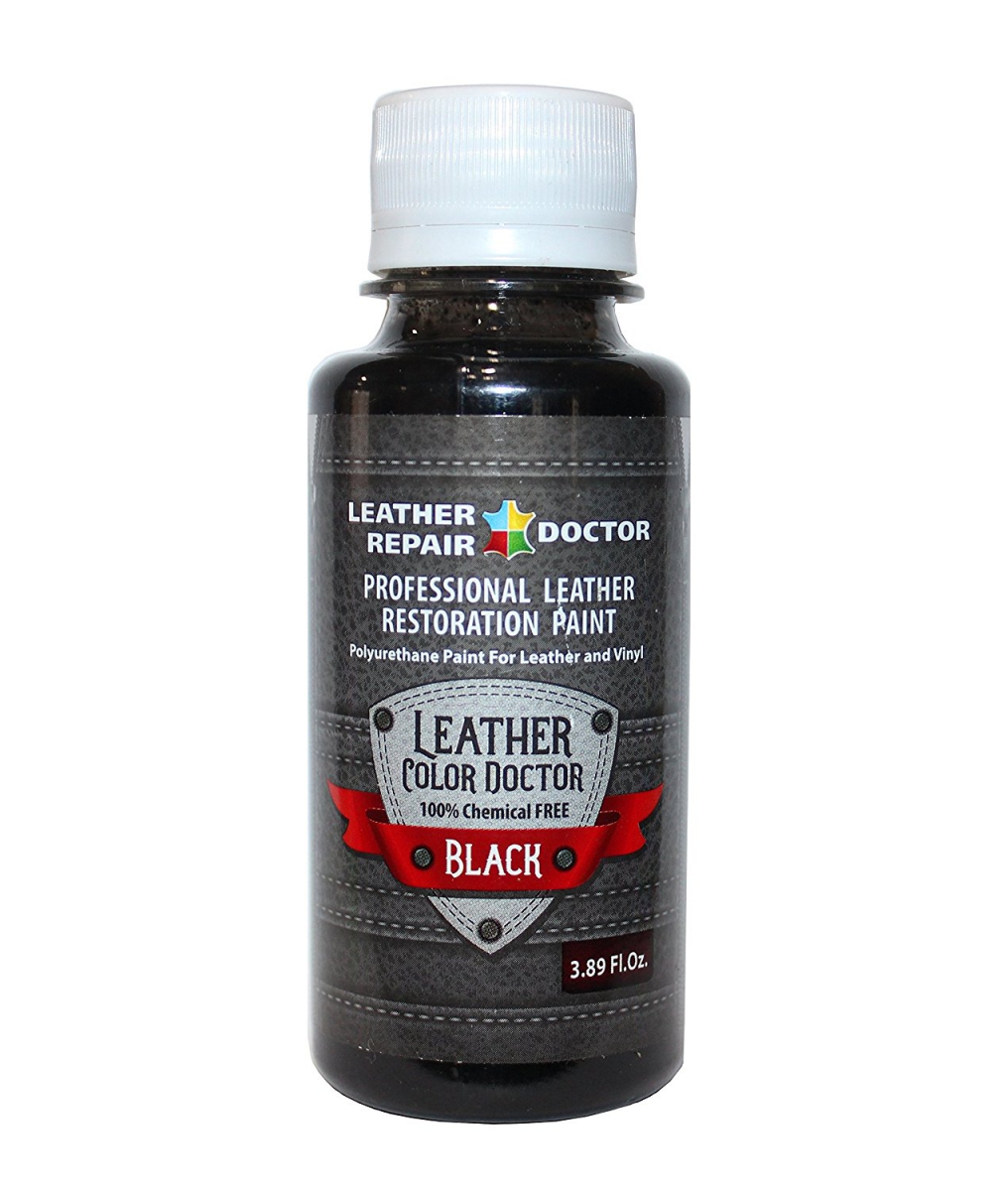 фото Краска для обуви liquid leather color doctor черная 115 мл