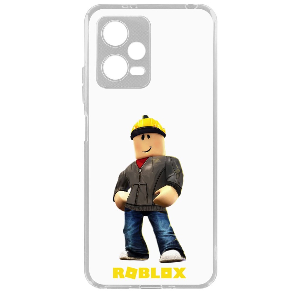 

Чехол-накладка Krutoff Clear Case Roblox-Строитель для Xiaomi Poco X5, Прозрачный