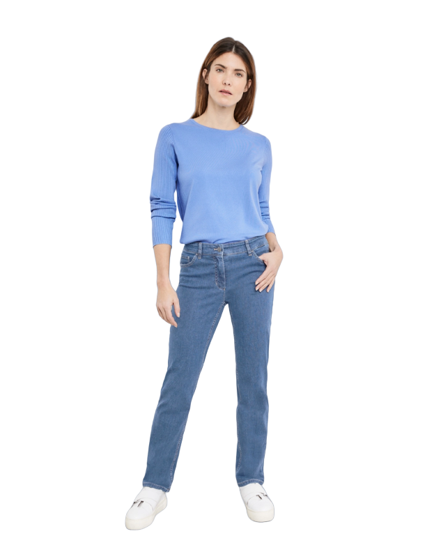 

Джинсы женские Gerry Weber 92307-67840 синие 36, Синий, 92307-67840