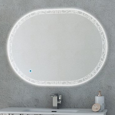 

Зеркало Cezares 44997 c LED-подсветкой touch system 100х75 /44997, Серебристый, 44997