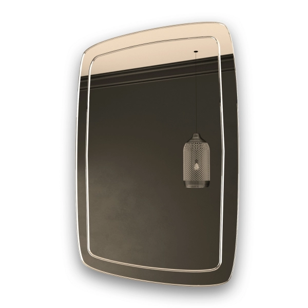 фото Зеркало mixline цитрон 600x800 шв гравировка