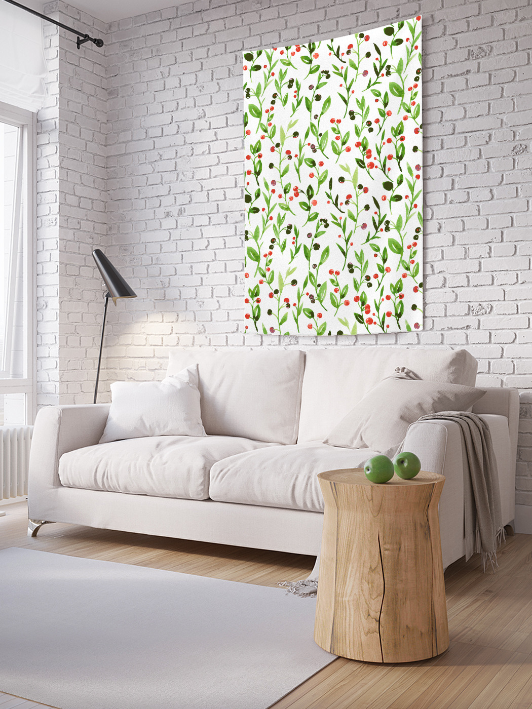 

Вертикальное фотопанно на стену JoyArty Ягодные кусты 150x200 см, Ягодные кусты
