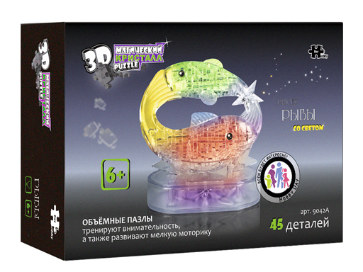 

Пазл 3D Castorland Рыбы, 45 деталей, 3d43, 9042A