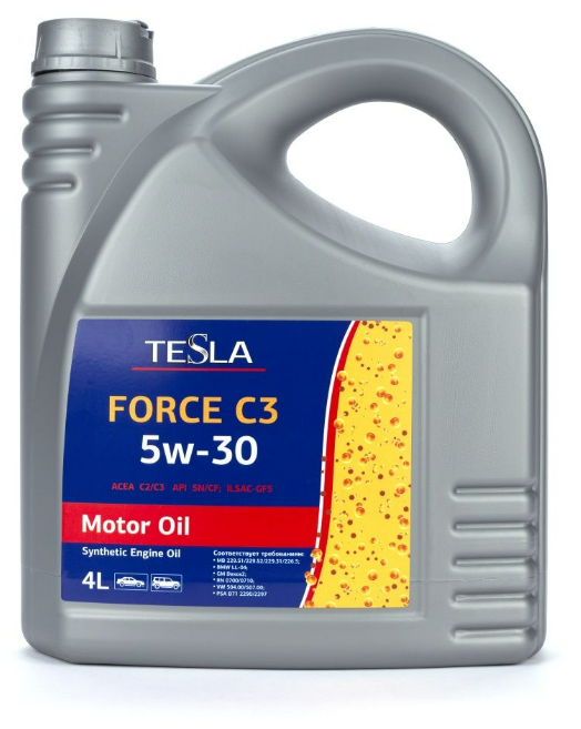 Моторное масло TESLA Force C3 5W-30 4 литра 4670028875186