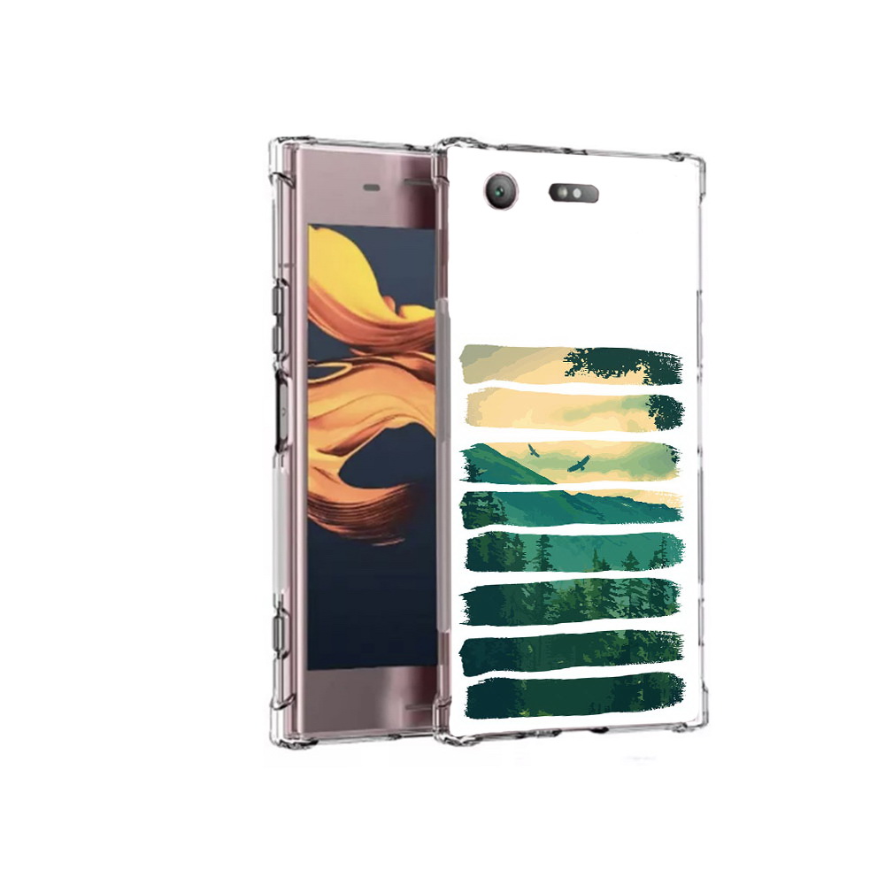 

Чехол MyPads Tocco для Sony Xperia XZ1 Compact Лесная чаща (PT91855.237.107), Прозрачный, Tocco