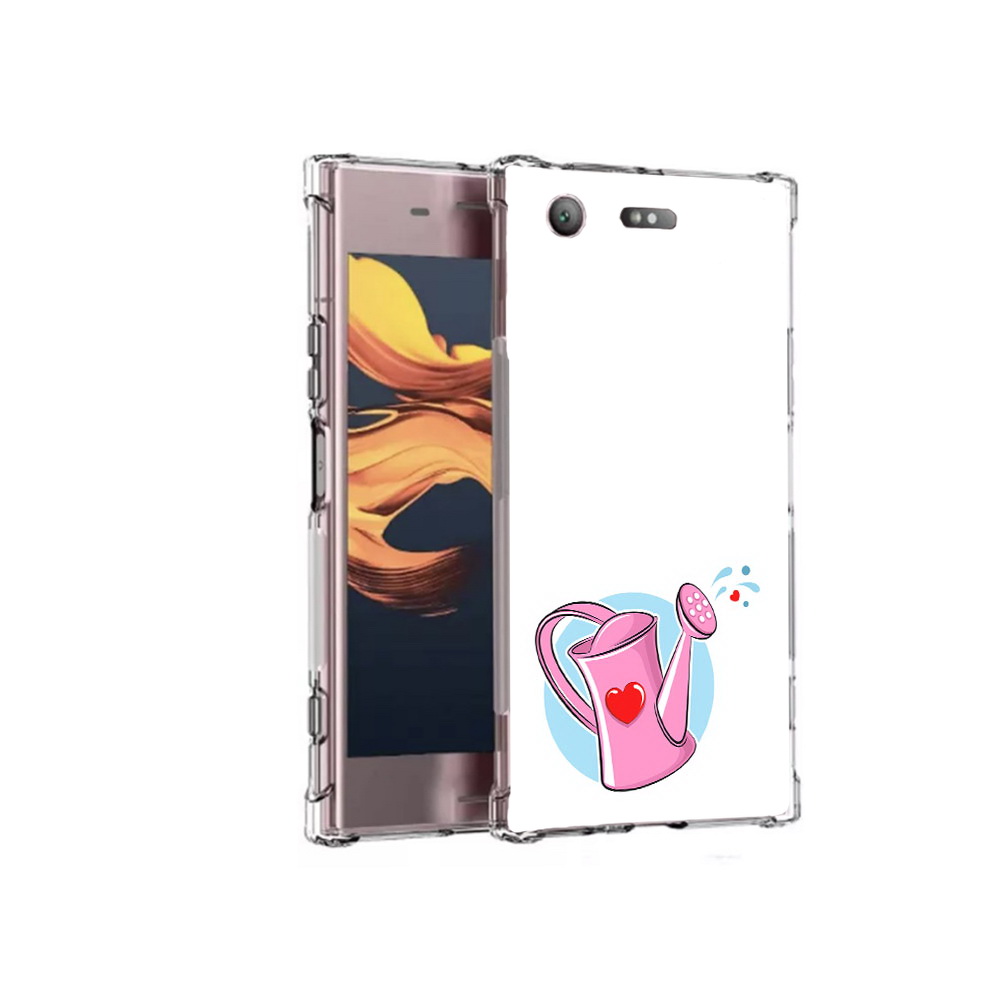 

Чехол MyPads Tocco для Sony Xperia XZ1 Compact Лейка любви 14 февраля (PT91855.237.103), Прозрачный, Tocco