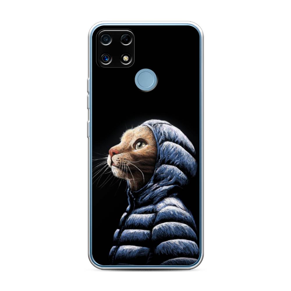 

Чехол Awog на Realme C25 "Кот в капюшоне", Разноцветный, 256950-2