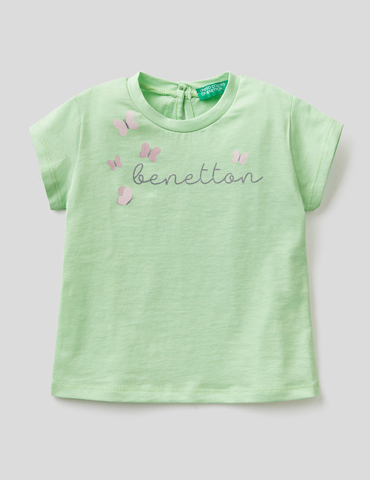 

Футболка детская Benetton 22P_3I1XG100D_26L_82 зеленый р.80, 22P_3I1XG100D_26L