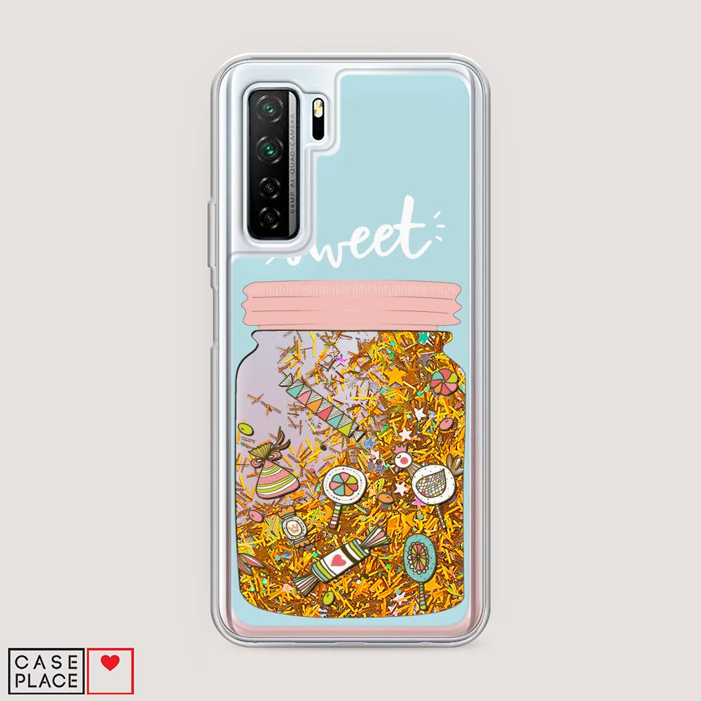

Чехол Awog на Huawei P40 lite 5G "Конфетки в банке", Голубой, 6103090-1