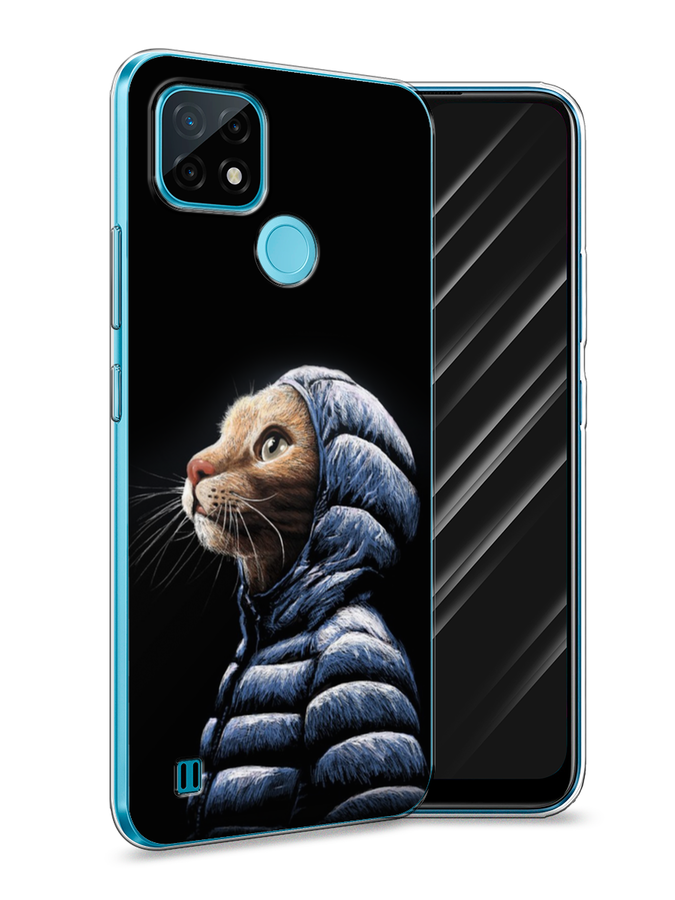 

Чехол Awog на Realme C21 "Кот в капюшоне", Разноцветный, 254950-2