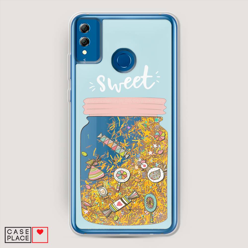 

Чехол Awog на Honor 8X "Конфетки в банке", Голубой, 66790-1