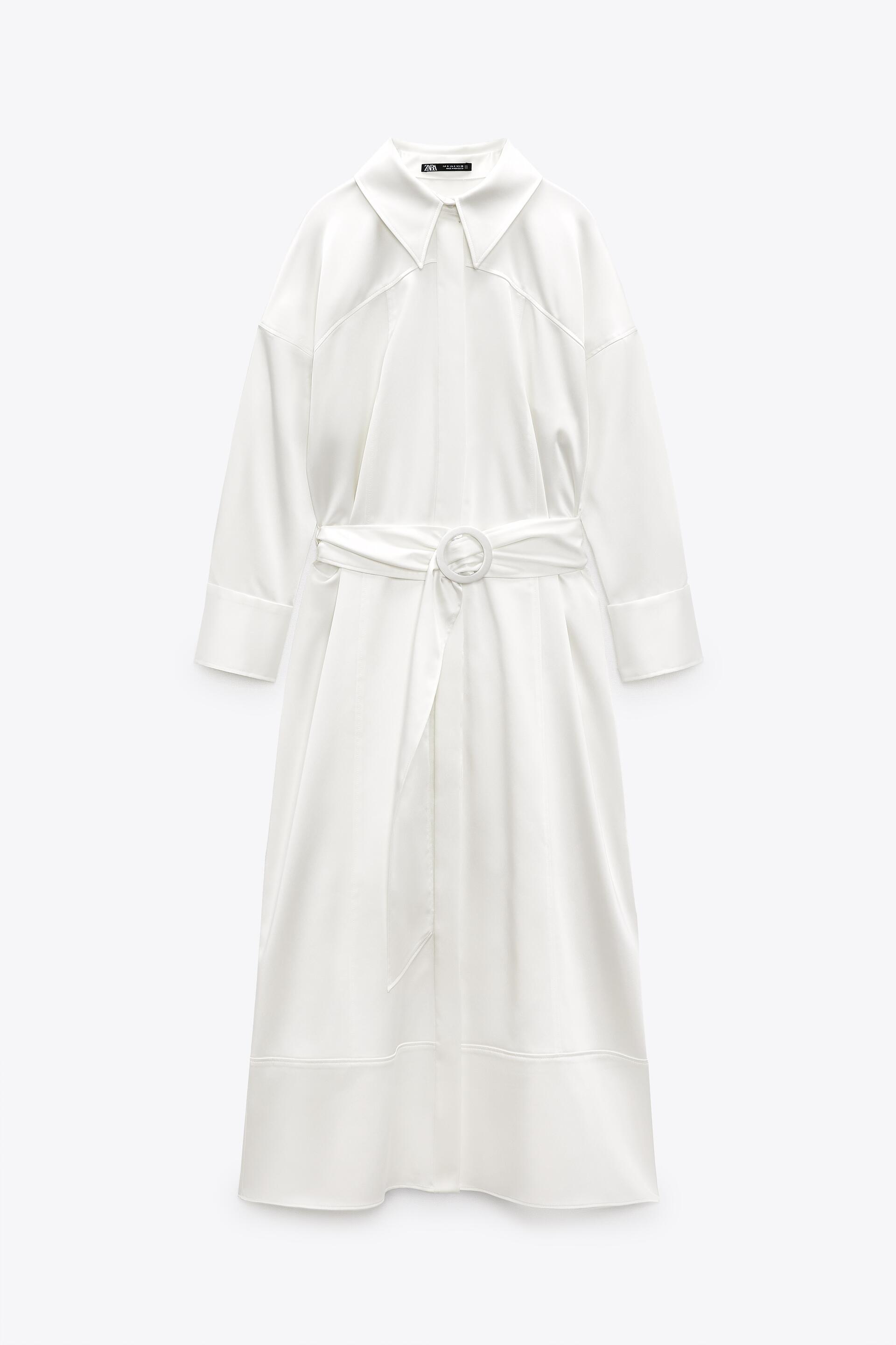 

Платье женское ZARA 08273543 белое M, 08273543