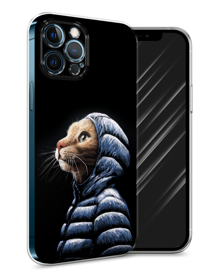 

Чехол Awog на Apple iPhone 12 Pro Max / Айфон 12 Pro Max "Кот в капюшоне", Разноцветный, 12750-2