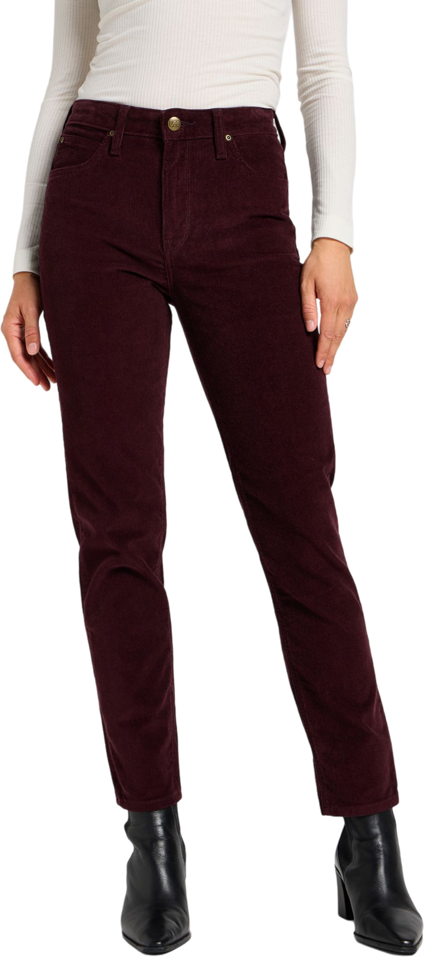 

Спортивные брюки женские Lee Women Carol Jeans бордовые 25/31, Бордовый, Women Carol Jeans