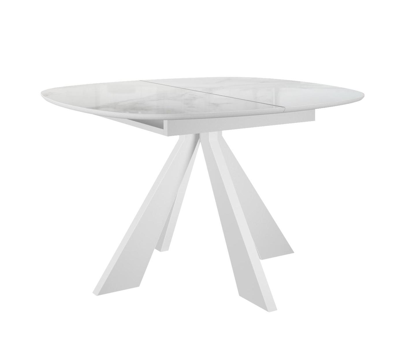 

Стол DikLine SFK110 стекло белое мрамор глянец, SFK110