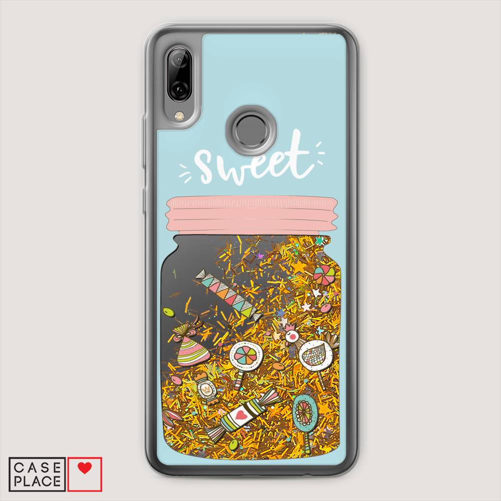 

Чехол Awog на Honor 10 Lite "Конфетки в банке", Голубой, 67590-1