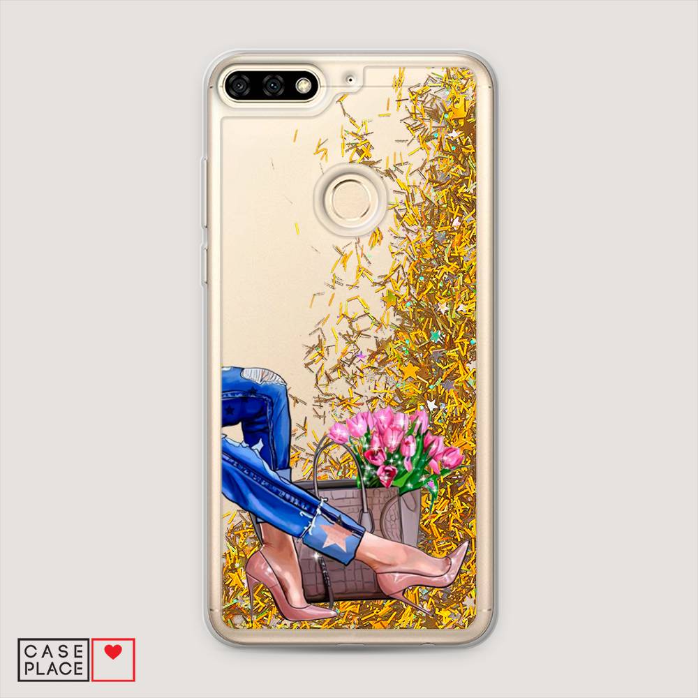 

Чехол Awog на Huawei Y6 Prime 2018 "Каблучки", Голубой;коричневый;розовый, 65790-1