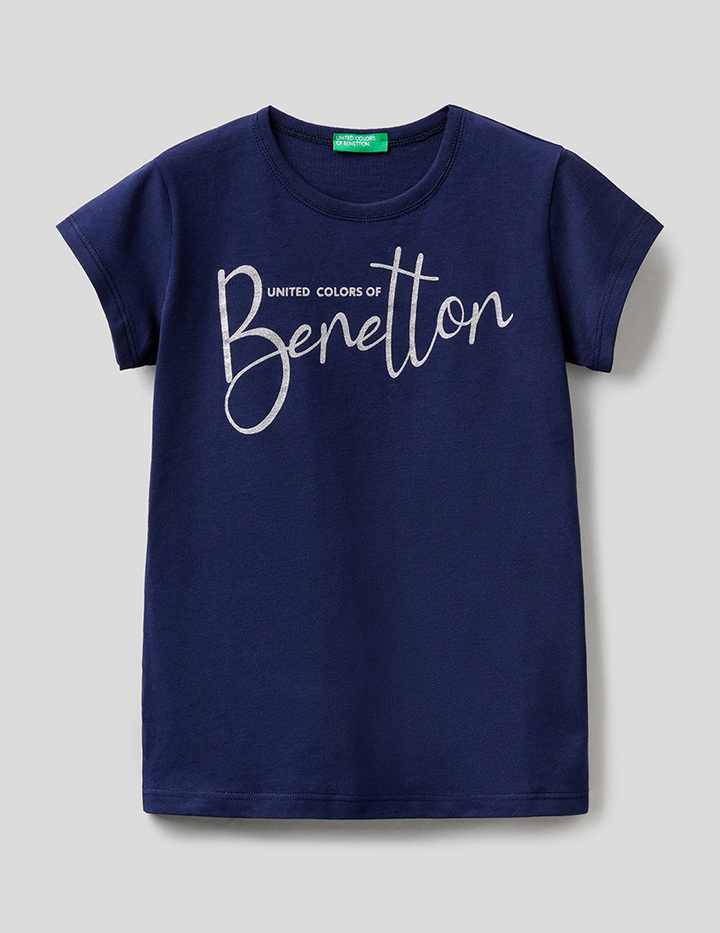 

Футболка детская Benetton 22P_3I1XC101Q_252_XL синий р.152, 22P_3I1XC101Q_252