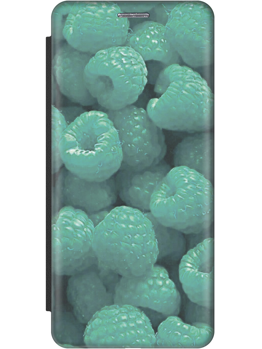 

Чехол-книжка на Samsung Galaxy A05 "Бирюзовая малина" черный, Бирюзовый;черный, 20001454