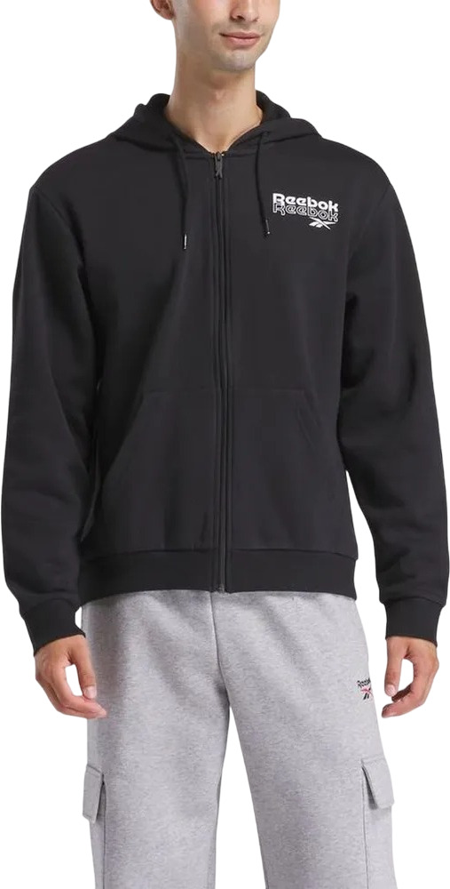 Толстовка мужская Reebok Ri Brand Proud Fz Hoodie черная L 7199₽